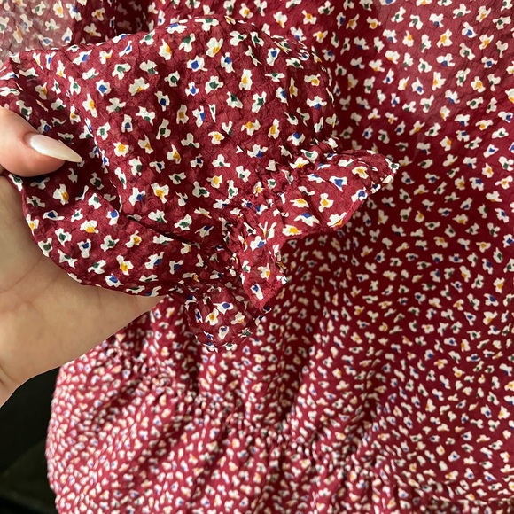 Madewell Maroon Blouse - Picture 4 of 6